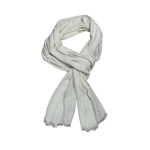 Chic White Scarf with Subtle Sparkle